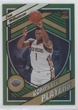 2020-21 Panini Donruss Complete Players Green Flood Zion Williamson #9 0yd5