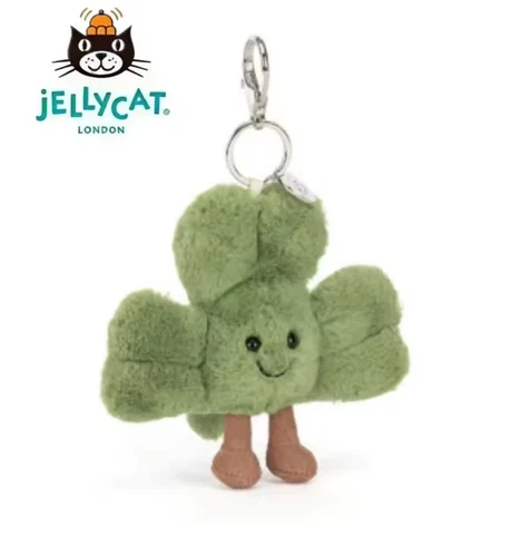 Jellycat Amuseables Siofra Shamrock Plush Toy/Shamrock Keychain Dolls Hot Gifts - Picture 8 of 9