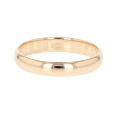4mm Polished Classic Wedding Band Ring 14k Yellow Gold 4.09 Grams Size 11.25