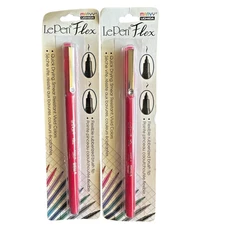 Marvy Uchida LePen Flex Rubberized Brush Tip Red  Conforms to ASTM D-4236