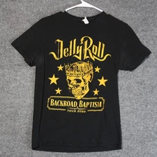 Jelly Roll Backroad Baptism Tour 2023 T Shirt Mens Small Country Rock Band