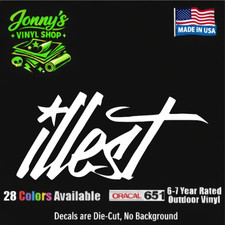 Illest Sticker Decal Jdm Drift Racing Lowered Hoon Funny Car Window Truck
