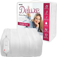  Electric Blanket Single Size, Fully Fitted Heated Mattress Cover Underblan