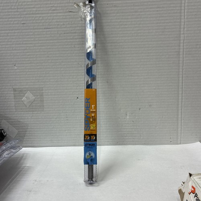 #ad Spyder Stinger 1 in x 18 in Woodboring Auger Drill Bit Long Large Blue Spiral $19.71