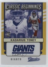 2021 Panini Classics Classic Beginnings Gold 40/75 Kadarius Toney #CB-KT 0ud4