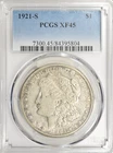1921-S MORGAN DOLLAR ~ PCGS XF 45 JUST MISSES AU! INV#804