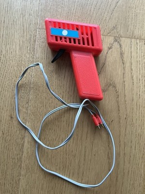 Handregler für Speedtrax Bahn, Slotcar, Drücker, rot, defekt