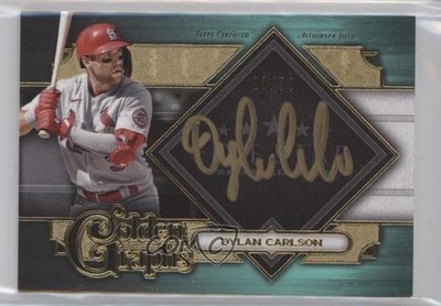 2022 Topps Five Star Golden Graphs Aqua /30 Dylan Carlson #GG-DC Auto 7m3