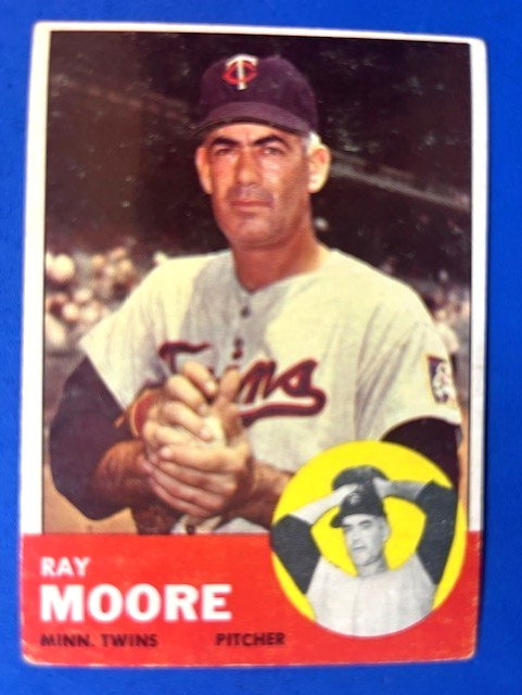 Ray Moore 1963 Topps Baseball - Twins