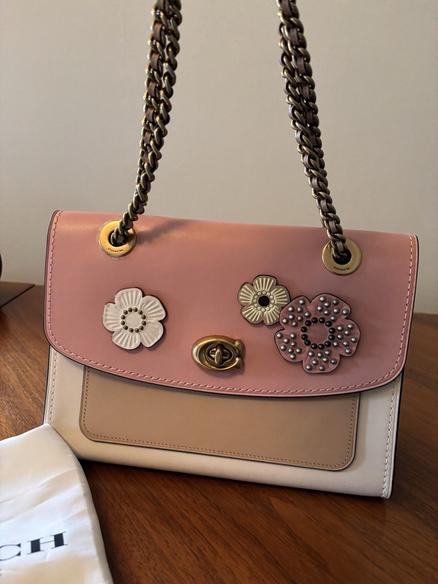 Authentic COACH Pink Floral Parker Handbag - NWT | eBay