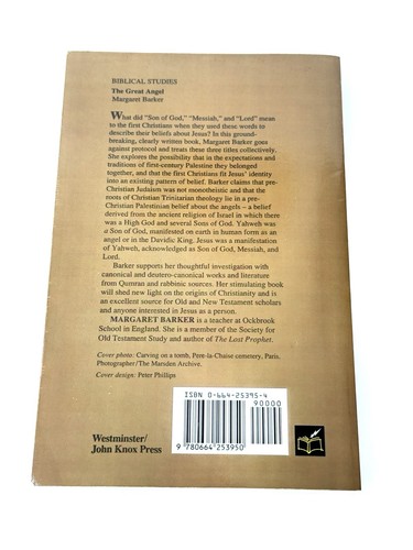 The Great Angel: Study of Israels Second God By Margaret Barker First Edition - Picture 2 of 6