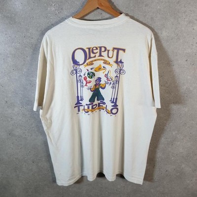 Vintage Oleput Tupelo Mardi Gras Mississippi 1996 USA T-Shirt Herren XL weiß