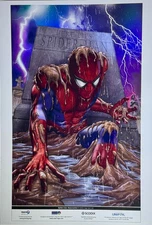Spider-Man "Grave" Raised-UV, Spot-Foil Print