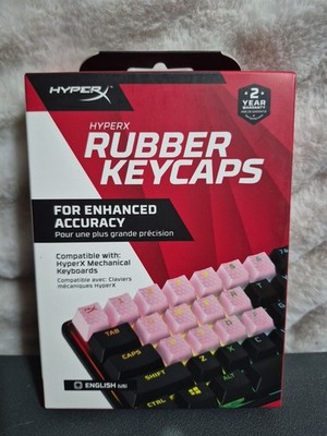 HyperX Rubber Keycaps   Gaming Accessory Kit, 19 Keys, English (US) Layout, Pink