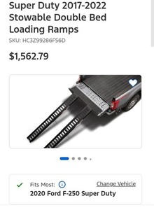 Super Duty 2017-2022 Stowable Double Bed Loading Ramps Good Condition ✅