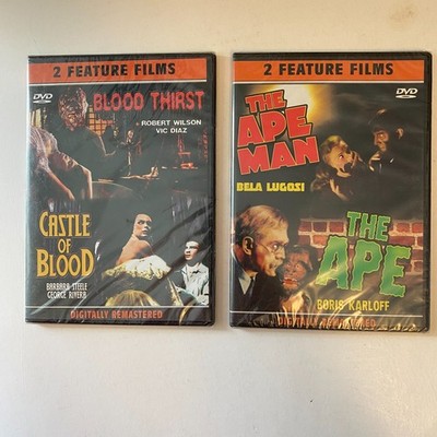 The Ape & The Ape Man, Blood Thirst & Castle of Blood Still Sealed, Brand New