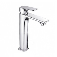 Rubinetto Miscelatore cromato per Lavabo bagno completo di accessori X001-5