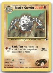 Brock's Graveler 40/132 Gym Heroes Unlimited Uncommon