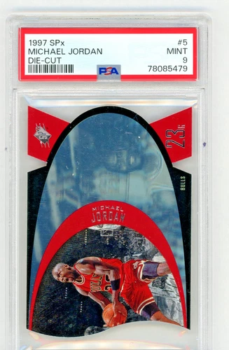 1997-98 Upper Deck SPx Die-Cut #5 #SPX5 Michael Jordan PSA 9 Graded Card NBA