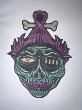 SHE SHRUNKEN HEAD ENTERTAINMENT, 5X4 INCHES, WOVEN PATCH