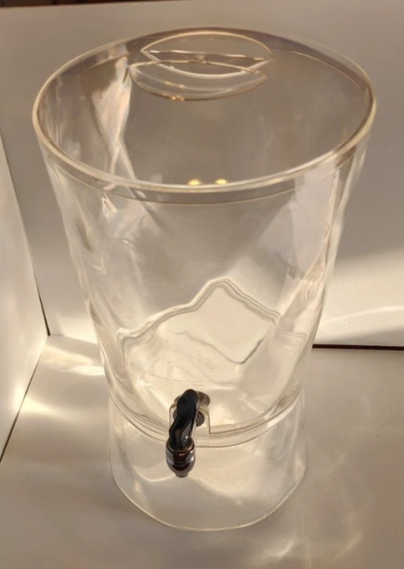 Creative Ware 3-Gallon Beverage Dispenser, Clear BPA Free Acrylic 15.5x10.5x11" - Image 2 of 4