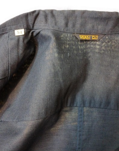 Camicia Uomo Estiva Manica Corta Leggera Bianca Blu Lino Cotone 100% Coachella - Imagen 75 de 76