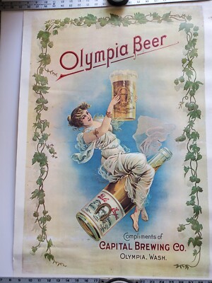 Olympia Beer - Capital Brewing Co. Poster (reproduction) 32'' x 21''