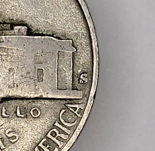 Moneda de níquel Jefferson 1941-S gran variedad S #47,1 - Imagen 2 de 5