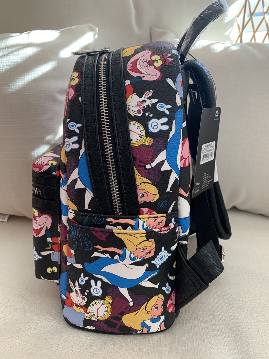 NWT Loungefly Alice In Wonderland AOP Mini Backpack | eBay display picture 2