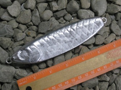 24oz Herring Spoon Fishing Lure For Saltwater - Cod, Rockfish, Halibut Jig (No Hooks, Unplated)