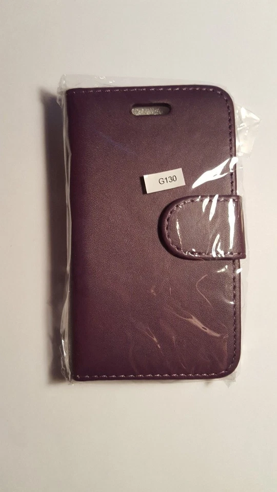 Funda tipo libro de cuero PU abatible para teléfono para Samsung Galaxy Young 2 (G130) Foto 3 de 4