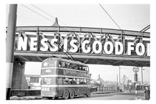 pt8961 - Doncaster Trollybus no 345 in 1955 - Print 6x4