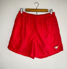 Champion VTG Red Swim Trunk Nylon Board Shorts Men's LG Bathing Suit Beach 90's