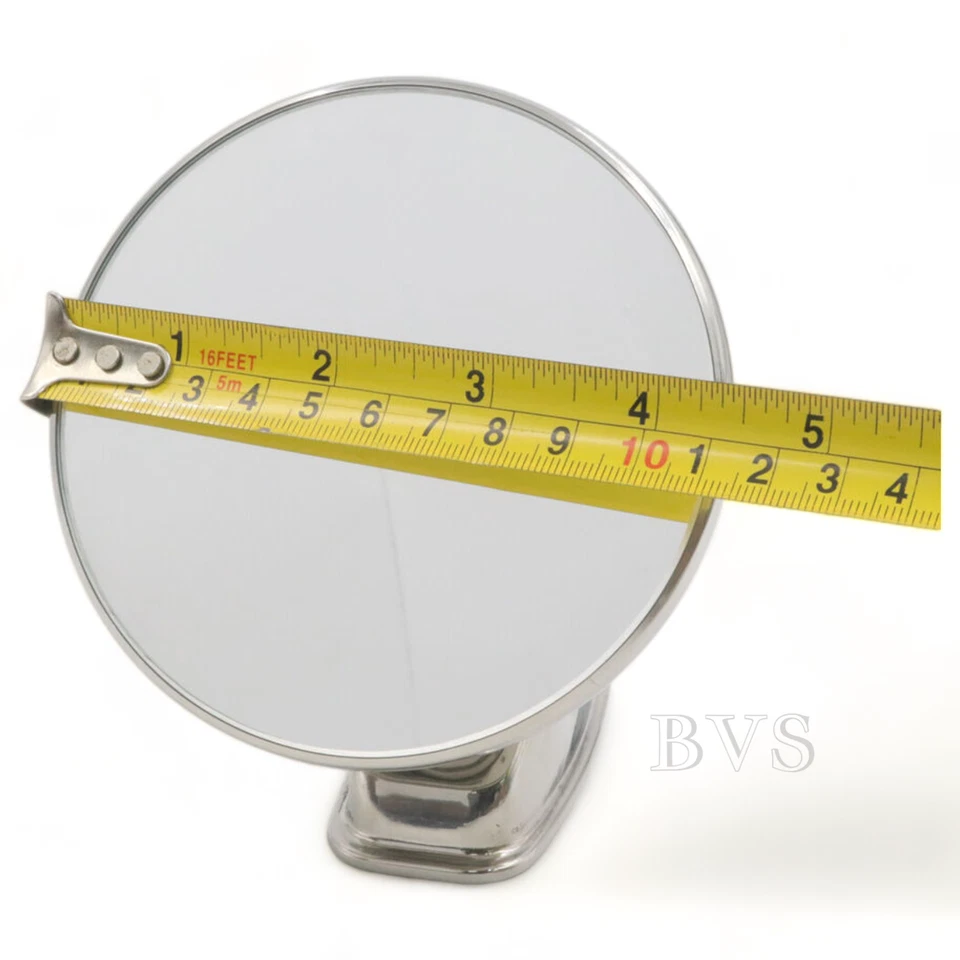 STAINLESS PAIR MIRROR SPORTY STYLE MG TRIUMP AUSTIN MINI MORRIS MGB MGA FORD VW Foto 4 de 4