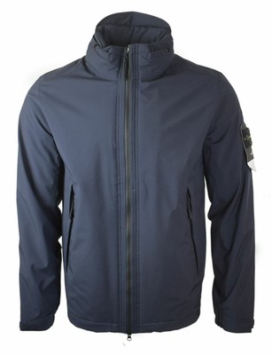stone island soft shell blue