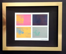 ANDY WARHOL + SIGNED 1984 "ELECTRIC CHAIR" PRINT MOUNTED & FRAMED + BUY IT NOW!
