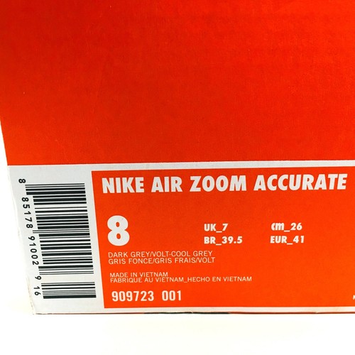 Nike Air Zoom Accurate Golf Shoes Cleats Dark Grey/Volt 909723-001 Mens Size 8 - Picture 7 of 7