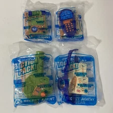 Whataburger Secret Agent Gear Lot of 4 Toys 2008 Mirror Decoder Two-Way Viewer