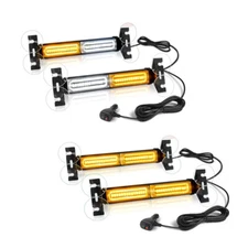 40 LEDs Emergency Dash Strobe Lights Windshield Deck Warning Safety Truck Parts