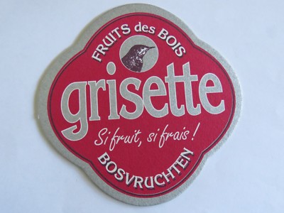 Beer Brewery Coaster ~ Brasserie St FEUILLIEN Grisette Fruits des Bois ~ BELGIUM