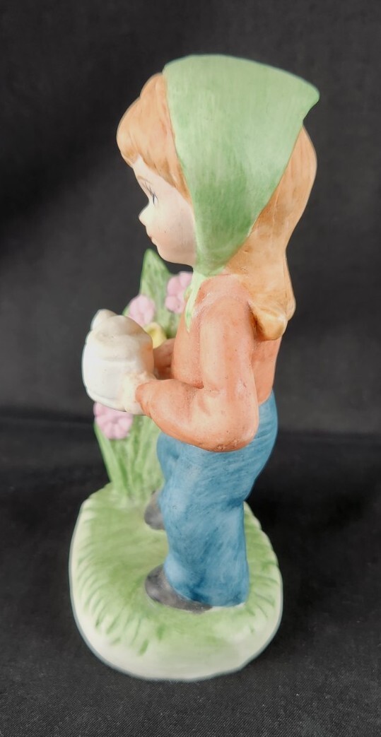 littleGarden♡ littleGarden♡ VTG Little Garden Cute Girl Figurine, watering the