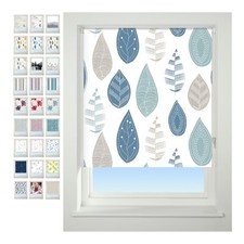 Blackout Roller Blind, Patterned Thermal 100% Blackout Fabric, Window Blind