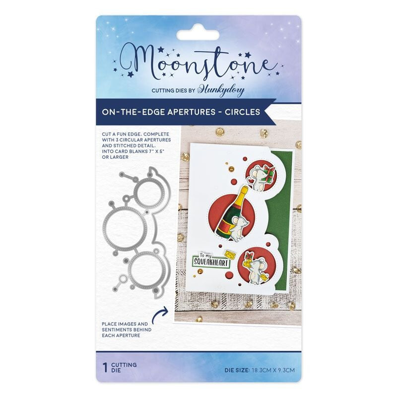 Hunkydory Moonstone ON THE EDGE APERTURES - CIRCLES - Craft Die - MSTONE805