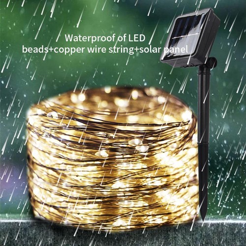 Solar LED Fairy Lights Waterproof String Lamp for Garden Party Tree Xmas Decor