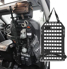 MOLLE Panel Tactical Rigid Car Truck Seat Back Gun Shooting Storage Organizer