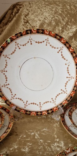 13-teiliges antikes Royal Albert Crown China TCW Imari Muster Teeservice um 1920 - Bild 3 von 6