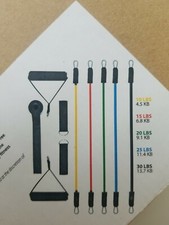 12-Pack Resistance Bands Set Heavy Stretch Fitness Exercise Workout