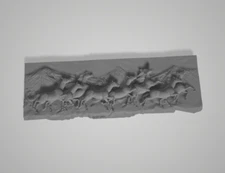 3d Model Stl File for CNC Router Laser and 3D Horses Running Model