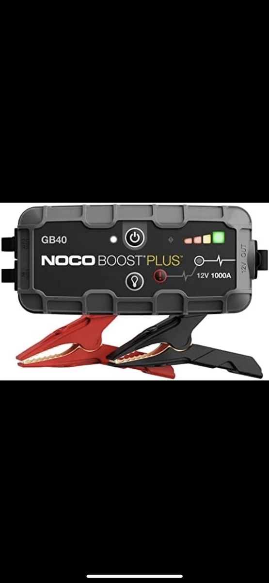 THE NOCO COMPANY Noco Boost Plus GB40 Ultrasafe Lithium Jump Starter, 1000  Amp, 12V