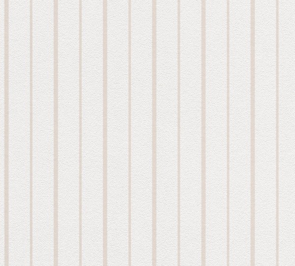 A.S. CréAtion Tapete Vliestapete 93535-1 Weiß Beige Stylisch Streifen-image
